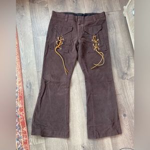 VTG 70s Tobias Kotzin pants Hippy Boho Flare leg 35 x 31